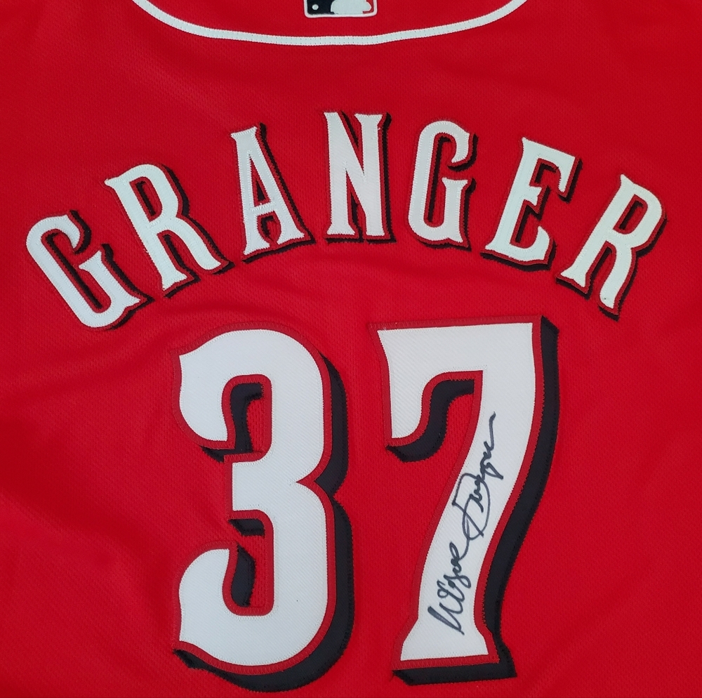 Cincinnati Reds Player Worn and Autographed Baseball Jersey (Wayne Granger)